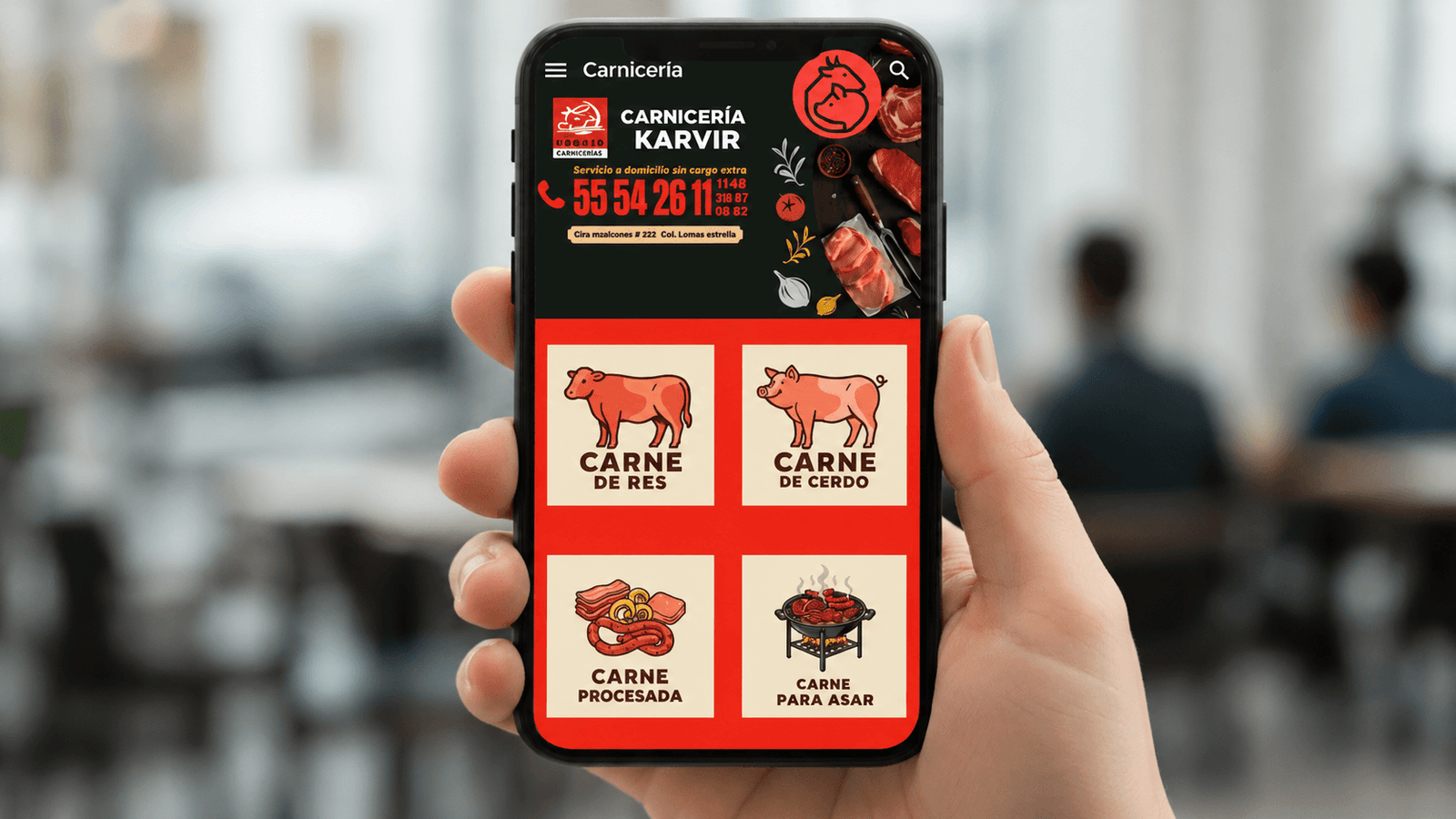 Carnicería Karvir — Sitio web